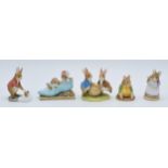 A collection of Border Fine Arts Studio World of Beatrix Potter figures to include Hunca Munca &