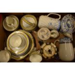 A collection of pottery to include 19th and 20th century tea ware and tea pots of various makes such