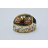 Royal Crown Derby paperweight blue ladybird with four spots. First quality with stopper. In good