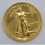 1989 1/10th ounce US 5 dollar 22ct gold coin .916 fine.