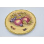 Aynsley Orchard Gold 27cm diameter cabinet plate with gilded decoration. Signed D. Jones. In good