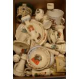 A large collection of mainly crested china from across the country to include vases, jugs, bowls,