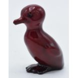 Royal Doulton Flambe New Born Duckling, 7cm tall (restored), described as 'Rare' in the Charlton