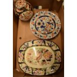 A collection of quality Ashworth and then Masons ironstone pottery to include chargers, plates and a