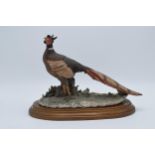 Giuseppe Armani Pheasant Bird Sculpture Figurine Capo Di Monte Italy (slight chipping to tail