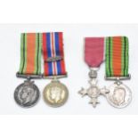 Two sets of World War Two miniature medals