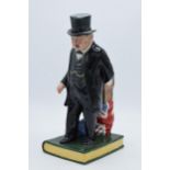 Bairstow Manor Pottery figure of Winston Churchill The Politician (119/750). In good condition