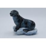 Wade blow up black seal on iceberg base, 12cm tall. In good condition with no obvious damage or
