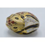 Royal Crown Derby paperweight Country Mouse, first quality with gold stopper. In good condition with