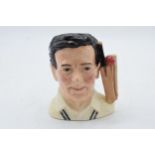 Small Royal Doulton character jug Denis Compton D7076. In good condition with no obvious damage or