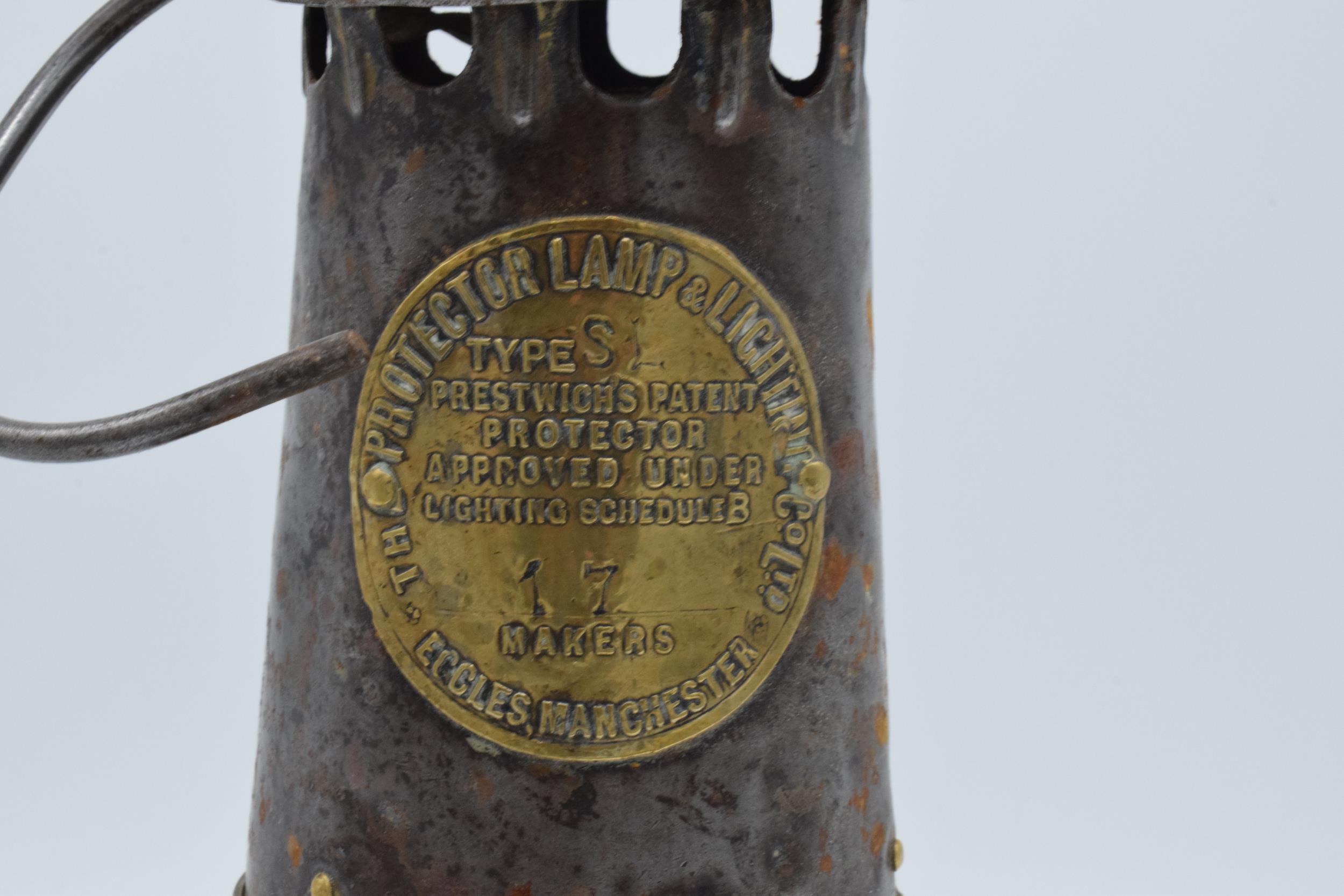 Eccles Type SL miner's lamp, 25cm tall. - Image 2 of 3