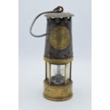 Eccles Type SL miner's lamp, 25cm tall.