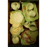 A large quantity of Carlton Ware pottery to include leaf dishes, cabbage ware items and other