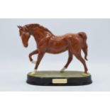 Beswick Spirit of Freedom in chestnut colourway on ceramic base (very high quality overpaint). In