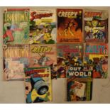 Comics: A collection of comics to include Suspense No.88, Secrets of the Unknown No.100,