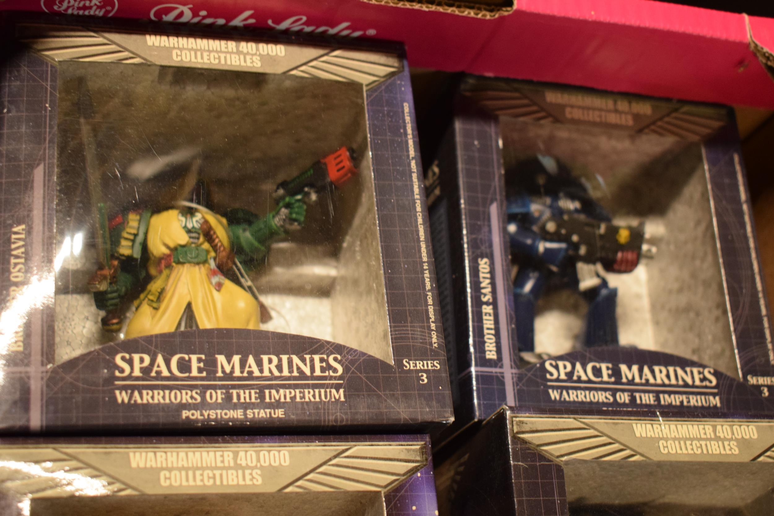 Warhammer 40,000 Collectibles to include Space Marines Warriers of the Imperium statues and a Fire - Image 5 of 5