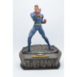 Boxed Miracleman Extremely Limited Edition Cold Cast Resin figure, 38cm tall.