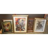 A collection of gaming / fantasy prints to include Marvel X-Women United limited edition of 350