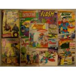 DC / Marvel Comics: A collection of comics to include Detective No.352, The Flash No.143, Action