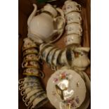 A good collection of tea ware to include Royal Albert Old Country Roses cake plate and milk jug,