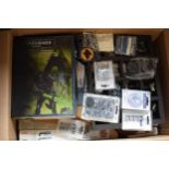 A large collection of Warhammer and similar items to include painted figures (mainly plastic), 40,