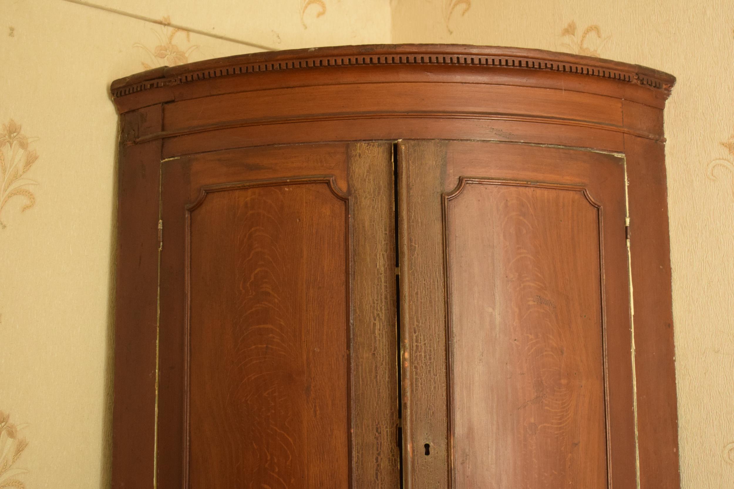 19th century freestanding double corner cupboard In good functional condition with some signs of - Image 2 of 16