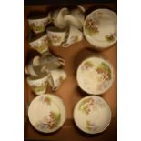 A collection of vintage 20th century tea ware depicting hunting scenes to consist of cups, saucers