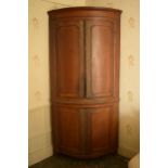 19th century freestanding double corner cupboard In good functional condition with some signs of