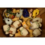 A collection of Wade items to include gargle fish jugs, Collectania, snowmen cruets, Christmas