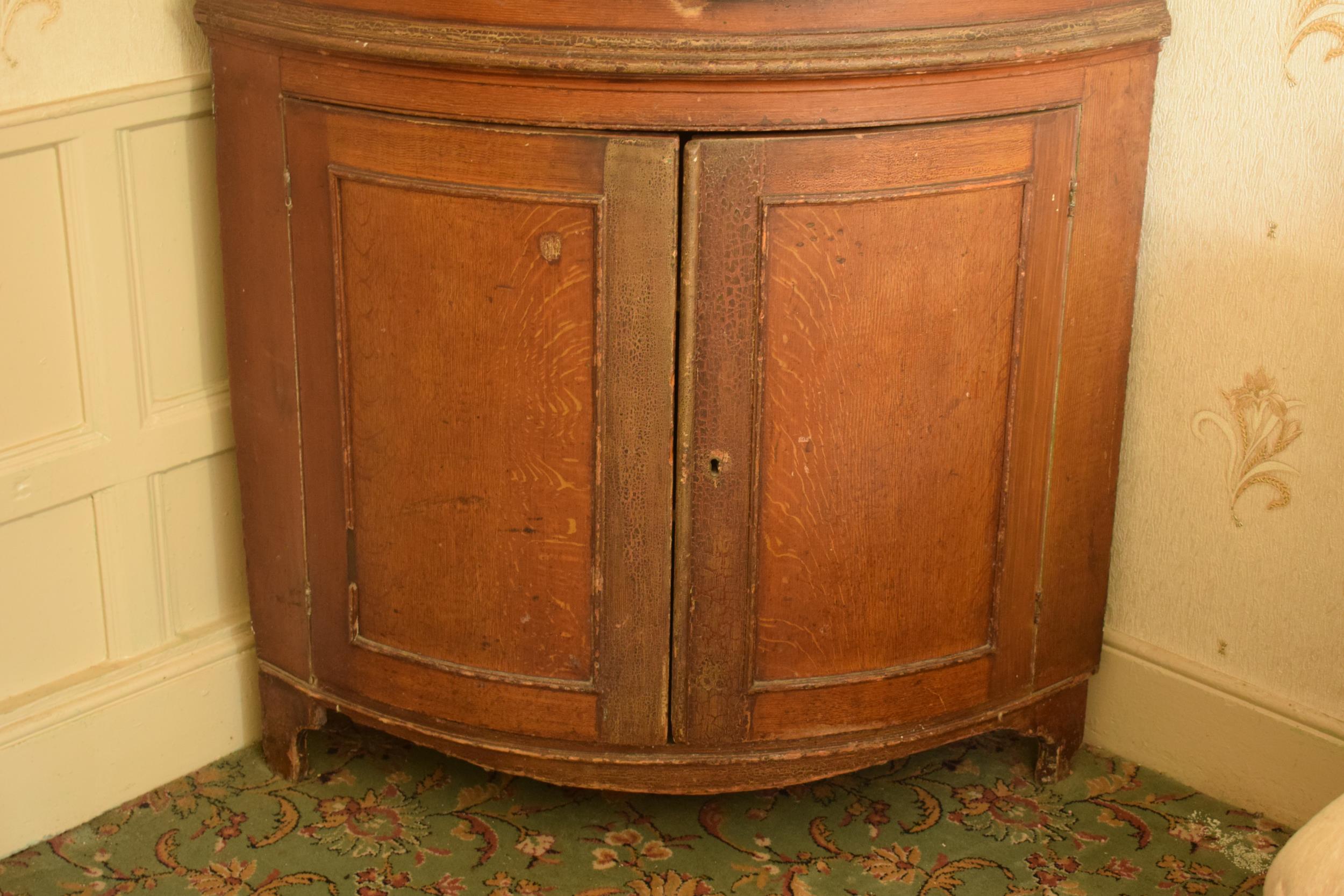 19th century freestanding double corner cupboard In good functional condition with some signs of - Image 5 of 16