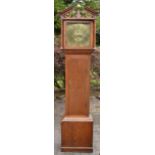 George III oak long cased clock, John Wyld Nottingham, 206cm tall. Untested though most present,