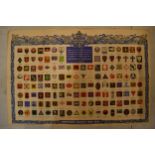 National Savings original poster Formation Badges 1939-1945, 75x50cm. Generally in good condition