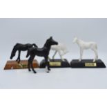 Beswick horses to include Black Beauty foal, Young Spirit, Adventure and Sunlight (4). In good