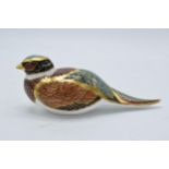 Royal Crown Derby paperweight, Woodland Pheasant, an exclusive for the Royal Crown Derby