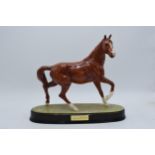 Beswick Spirit of The Wind in chestnut colourway on ceramic base (very high quality overpaint). In