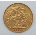 Edward VII 22ct Gold Full Sovereign dated 1904.