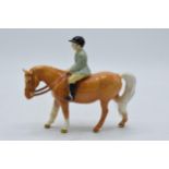 Beswick boy on pony 1500, with damages. All legs are damaged and ears too with chip to riders hat.