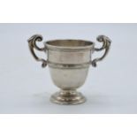 Miniature hallmarked silver trophy, 50.7 grams, Dublin 1900. 6cm tall.