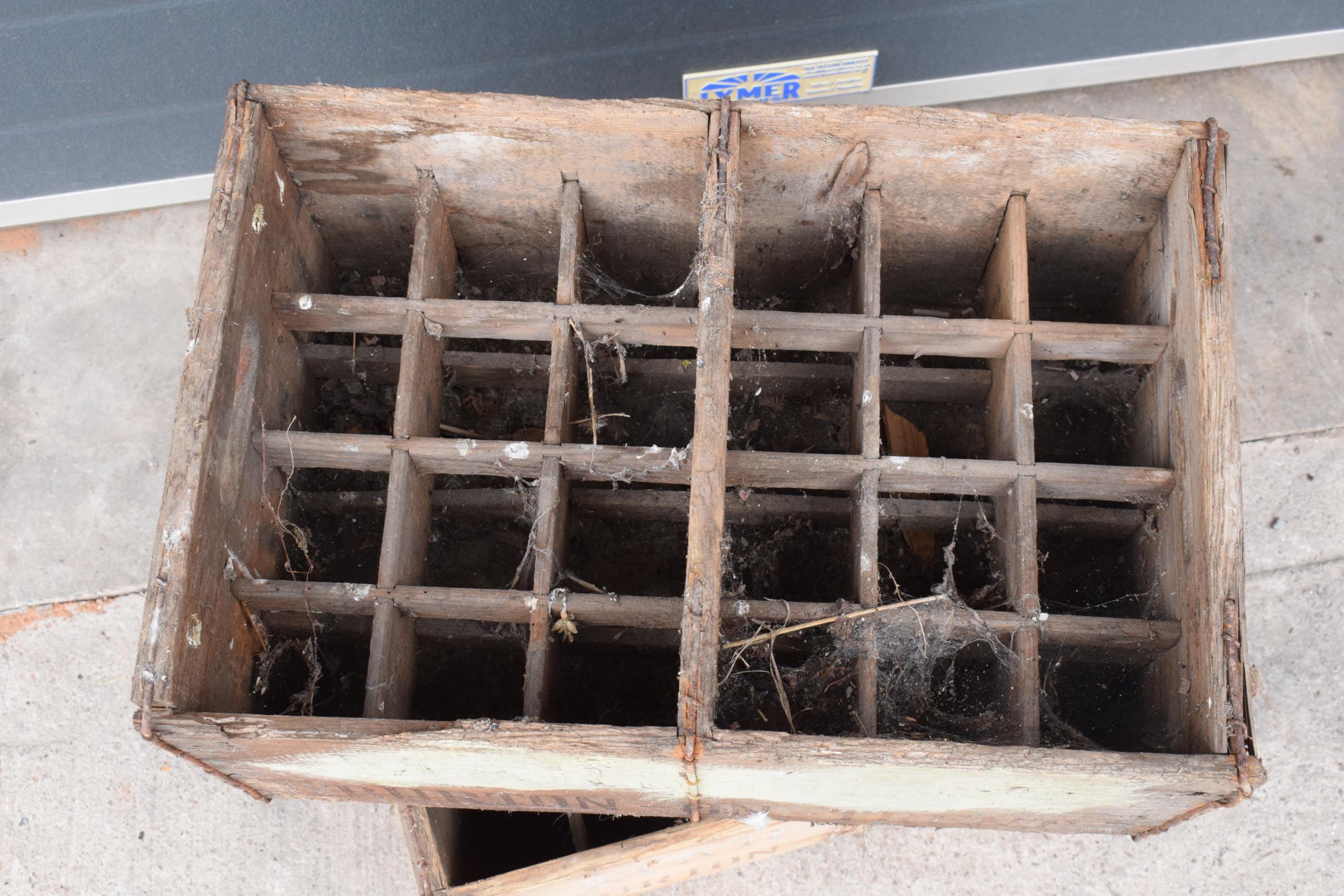 A pair of vintage Marston's of Burton upon Trent wooden beer bottle crates (2) with each holding - Image 3 of 6