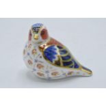 Boxed Royal Crown Derby paperweight, Chelford Chaffinch, 10cm wide, exclusive edition commissioned