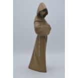 Lladro Franciscan Monk 2060 matte brown. In good condition with no obvious damage or restoration.