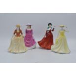 Royal Doulton figures to include Autumn Stroll HN4588, Spring Time HN4586, Winter's Day HN4589 and