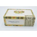 A boxed set of 25 Romeo Y Julieta Habana Romeo No.3 de Luxe cigars in aluminium tubes, Made in