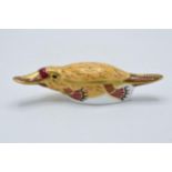 Boxed Royal Crown Derby paperweight, from the Australian Collection, Duckbilled Platypus, a