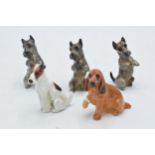 Royal Doulton small K series dogs to include K9 dog with bandage, K10 x 3 and K8 (5). One K10 has
