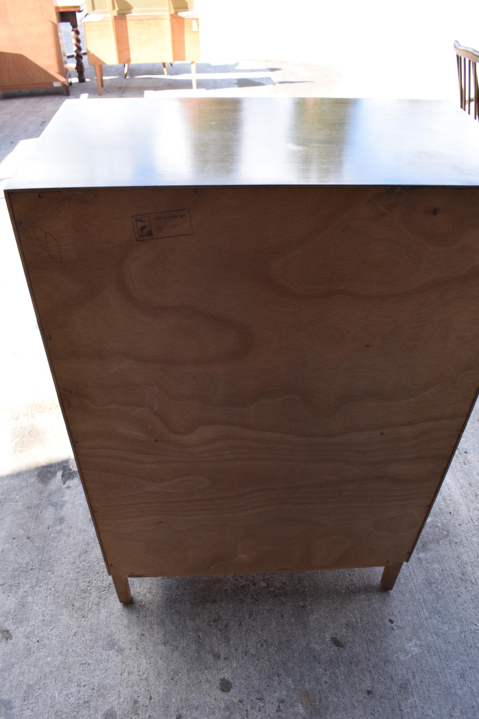 Stag mid century furniture chest of drawers / tall boy. 76 x 46 x 120cm tall. Age-related wear and - Image 3 of 9