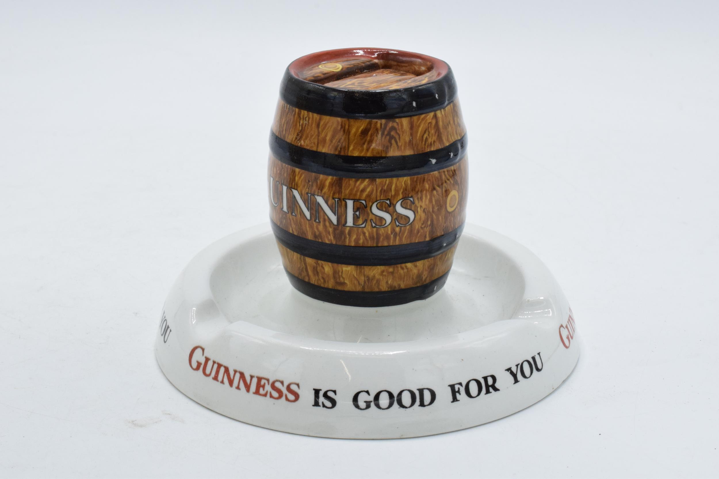 Mintons Guinness advertising ashtray and match striker. In good condition, loss of paint all over in