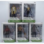 Boxed DC Collectibles Arrow figures to include John Diggle, Constantine, Arsenal, Vixen and Oliver