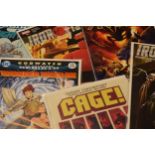 A large collection of modern DC / DC Universe comics mostly in plastic wallets to include Iron Fist,