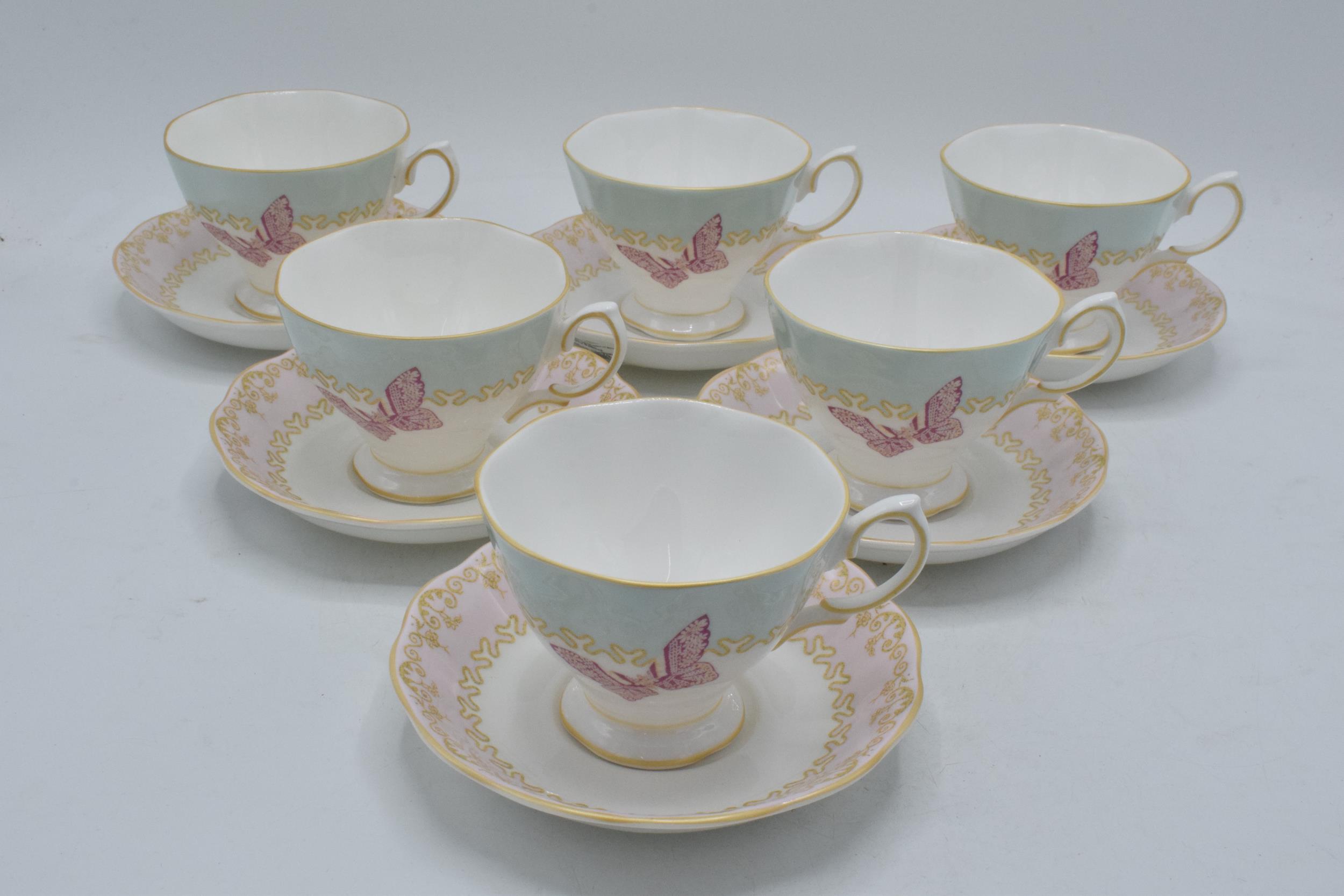 Royal Albert Zandra Rhodes My Favourite Things tea ware to include 6 cups and 6 saucers (12). In